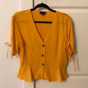 Yellow/orange topshop top